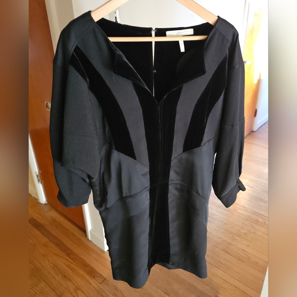 BCBG MaxAzria Runway Black "Ruy" Batwing Dress